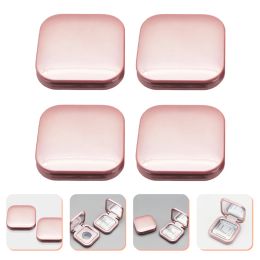 Mirrors 4pc Foundation Powder DIY Box Empty Eyeshadow Palette Blush Box Portable Cosmetic Makeup Case Container with Mirror for Bb Cream