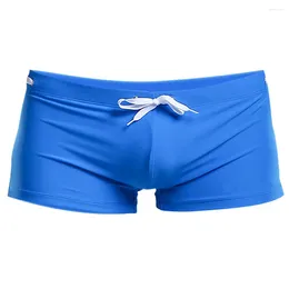 Men's Swimwear Mens Swim Trunk Bathing Suit Swiming Brief Square Leg Board Shorts Swimsuit Sport Athletic Quick Dry Bottoms