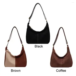 Evening Bags Women Retro Armpit Tote Bag Soft Crossbody Satchel Large Capacity Top Handle Faux Suede Shoulder Fall Shopper