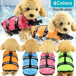 Leashes Rescue Swimming Wear Safety Clothes Vest Swimming Suit XSXL Outdoor Pet Dog Float Doggy Life Jacket Vests