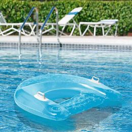 Other Pools SpasHG PVC Pool Water Lounger Floating Chair Adult Inflatable Swimming Float Seat Ring YQ240129