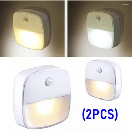 Night Lights LDHLM Motion Sensor Light LED AAA Battery Powered Bedroom Wall Staircase Closet Aisle Body Induction Lamp