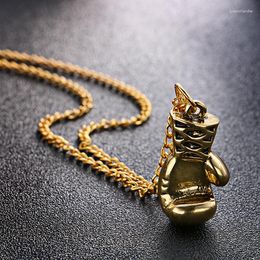 Pendant Necklaces Alloy Gold/Silver/Black Colour Fashion Lovely Mini Boxing Glove Necklace Match Jewellery Cool For Men Boys