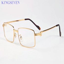 unisex sunglasses natural white buffalo horn glasses gold metal frames glasses clear lenses women fashion attitude sunglasses spec272O