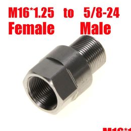 Fuel Philtre Stainless Steel M16 X 1.25 To 5/8-24 Thread Adapter Fuel Philtre M16X1.25 Ss For Napa 4003 Wix 24003 M16X1.25R 5/8X24 Drop Dhbnf