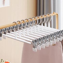 Hangers Adjustable Clothes Hanger Pants Rack Non-slip Trouser 8 Pack Space Saving Chrome For Skirts Closet