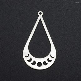 Charms 5pcs/lot 316 Stainless Steel Water Drop Charm Pendant Wholesale Finding Supplies Top Quality Never Fade