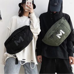 Waist Bags Large Capacity Bag Unisex Street Hip Hop Fanny Pack Chest Trend Canvas Crossbody Multifunction Banana