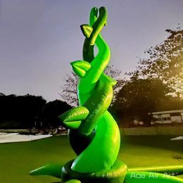 4.5m H 14.7ft high wholesale Custom Inflatable Green Plant Model With Blower For Party/ Promotion/Activities Decoration