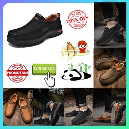 Designer Casual Platform Leather Hiking Luxury shoes for genuine leather oversized loafers Fashion French style Anti wear-resistant Business Shoes size 38-48