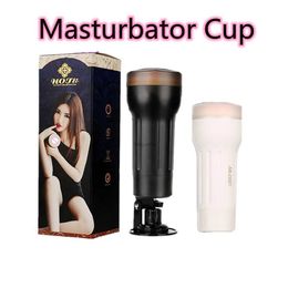 Masturbators Pocket Pussy Masturbator Male Adult Sex Toys for Men Endurance Realistic Vagina Tight Oral Anal Silicone Suck Masturbation Cup