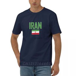 Men's T-Shirts 100% Cotton IRAN Flag With Letter Design Short Sleeve T shirts Men Women Unisex Clothing T-Shirt Tops Tees 5XL