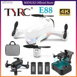 Drones TYRC XK E88 Mini -Drone 4K Professinal with 1080P Wide Angle HD Camera Foldable RC Helicopter WIFI FPV Height Hold Gift Toy YQ240129