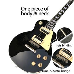 Custom Shop, Made in China, LP Standard Electric Guitar,One Piece Of Body & Neck,Frets Binding,Tune-o-Matic Bridge,Free Shipping