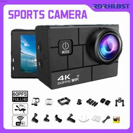 Sports Action Video Cameras Action Camera Ultra HD 4K 60/30fps 1080P 60fps WiFi 2.4G Hz 170D Underwater Waterproof Helmet Video Recording Sport Cam YQ240129