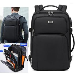 Backpack Anti-thief Waterproof 15.6Inch Laptop Men USB Charging Travel Oxford Rucksack Male Vintage School Bag Mochilas