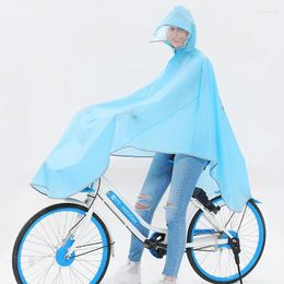 Raincoats Safe Reflective Edge Bicycle Raincoat Rain Coat Poncho Hooded Windproof Cape Mobility Cover Use In Snowy