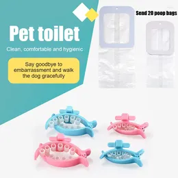 Dog Apparel Pet Waste Bag Dispenser Creative Puppy Toilet Picker Tail Clip Cats Poop Portable Garbage Cleaning Tool