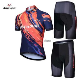 Men's Tracksuits cycling jersey 20D gel bike shorts suit Ropa Ciclismo mens summer bicycling Maillot Ropa clothing New Year decorations 2022H24129