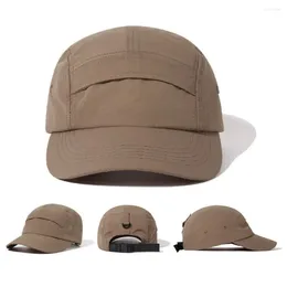 Ball Caps Nylon Summer Baseball Cap Outdoor Sports Solid Color Sun Protection Running Hat Quick Dry Breathable