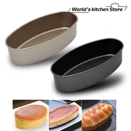 Baking Moulds Nonstick Bakeware Oval Shape Pan Bread Loaf Mold Deep Cheesecake Mould Tin Aluminum Metal Cake