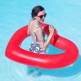 Other Pools SpasHG Inflatable Swimming Ring Pool Floats Heart Shaped Loungers Tube Summer Water Fun Beach Party Pool Float Ring For Adults Kids YQ240129