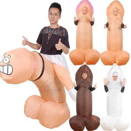 Penis Inflatable costume Cosplay Sexy Funny Blow Up Suit Party costume Fancy Dress Halloween for Adult Dick Jumpsuit1312b