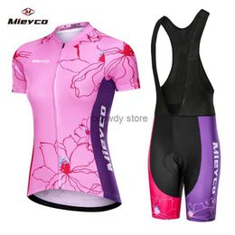 Men's Tracksuits Women Cycling Clothing Bicyc Jersey Set Fa Ropa Ciclismo Girl Cyc Casual Wear Road Bike Bib Short Pant Pad Ropa CiclismoH2412934