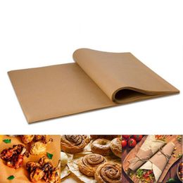 100Pcs/Lot Baking Paper Barbecue Double-sided Silicone Oil Paper Parchment Rectangle Oven Paper Baking Sheets Bakery BBQ Party LX5311