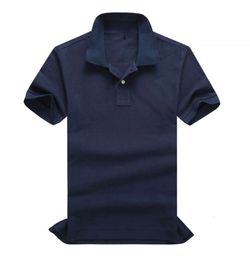 Free shipping summer high quality pure cotton men's polo shirt short sleeve casual fashion solid Colour lapel Casual top