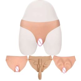 Simulated Silicone Fake Vagina Underwear Briefs Hiding for Crossdresser Transgender Shemale Dragqueen Cosplay Gays