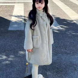 Jackets Coat Children Clothing Furs Boys Girls Baby Cotton Autumn Winter Season Thickening Warm Soild Outerwear