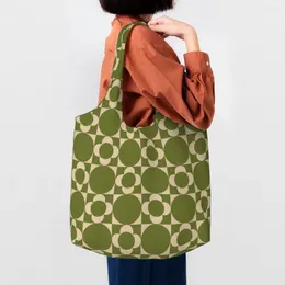 Shopping Bags Tile Seagrass Tagged Next Orla Kiely Grocery Tote Bag Women Fashion Canvas Shopper Shoulder Large Capacity Handbag