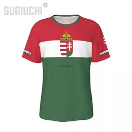 Men's T-Shirts Unisex Nation T-shirt Hungary Flag Hungarian T-shirts jersey For Men Women Soccer Football Fans Gifts Custom clothes tee