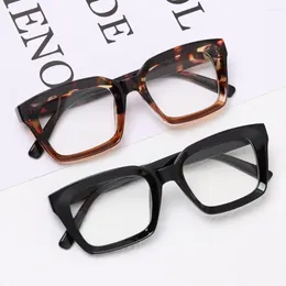 Sunglasses Fashion Large Frame Reading Glasses Oversized Square Presbyopia Eyeglasses Portable High-definition Diopter 1.0- 4.0