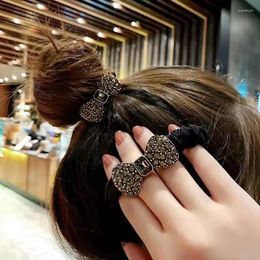 Hair Accessories Vintage Clip With Crystal Butterfly Bowknot For Women's