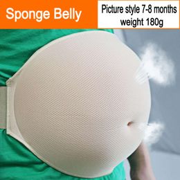 Artificial Prosthesis Sponge Pregnancy Light Breathable Fake Belly Pregnant Surrogacy for Male and Female Actors