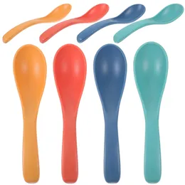 Spoons 8 Pcs Spoon Serving Utensils Dessert Small For Eating Ramen Soup Student Cereal