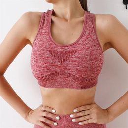 Women's Tanks Women Sports Bra Top Push Up Fitness Yoga Underwear Sport Tops For Breathable Running Vest Gym Wear