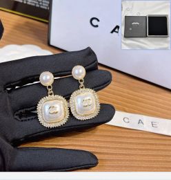 New Charmi Pearl Stud Earrings Classic Designer Jewellery Gold Plated Gift Earrings With Box New Womens Jewellery Boutique Earrings