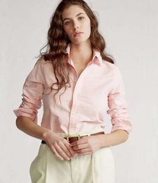 2024 Womens Blouses Fashion pastel color Long sleeve lapel designer shirts Casual Versatile Shirt Waist retraction design streetwear Daily clothes 123