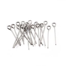 Necklace 5000pcs/bag 20 26 30 40 50mm Stainless Steel Eye Pin Needle for Necklace Charm Jewellery Making Earrings Diy Accessories