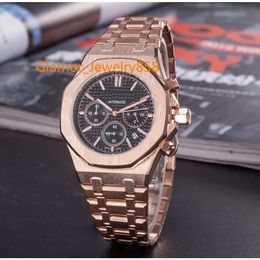 AP All Dials Working Automatic Date Men Watches Luxury Fashion Mens Full Steel Band Quartz Movement Clock Gold Silver Leisure 2024chHigh-end watch exquisite watch