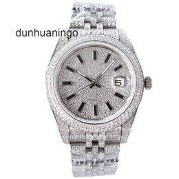 Mens Watch Bling Diamond Watch Iced Luxury Out Watch Designer Mens Watch for Men High Quality Montre Automatic Movement Montre De Luxe 41mm