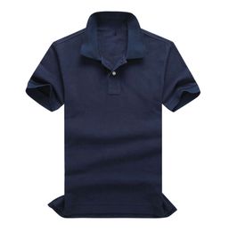 New style Free shipping summer high quality pure cotton men's polo shirt short sleeve casual fashion solid Colour lapel