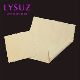 &equipments 5pcs Chamois Leather Diamond Gemstone High Quality Soft Goatskin Cleaning Cloth Polishing Pearl Gold Organic Jewellery Remove Oil