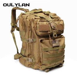 Hiking Bags OULYLAN Military Tactical Backpack Men Army Molle Assault Rucksack Outdoor Travel Camping Hiking Climbing Bags Waterproof Wear-r YQ240129