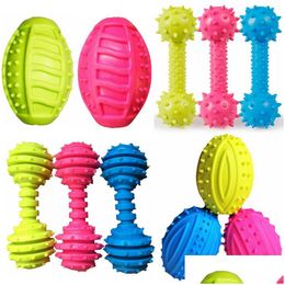 Dog Toys Chews Dhs Teething Balls With Bells Durable Dogs Iq Puzzle Chew For Puppy Small Doggy Teeth Cleaning Chewing Vocal Toy Du Otheq