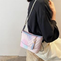 Sewing Thread v herringbone Crossbody bags 2021 Fashion High quality PU Leather Women's Designer Handbag Chain Shoulder Bag2533
