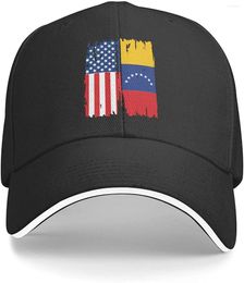 Ball Caps USA Venezuela Flag Unisex Dad Hat Adjustable Trucker Casual Baseball Cap